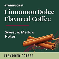 Starbucks Flavored Coffee, Genuine K-Cup Pods, Cinnamon Dolce Flavored, with Sweet and Mellow Notes, Recyclable Pods, 10 Count Pods in Each (Pack of 4)