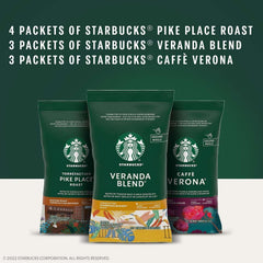 Starbucks Ground Coffee Variety Pack, 2.5 oz., 10 packets