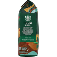 Starbucks House Blend Medium Roast Whole Bean Coffee, 40 oz.