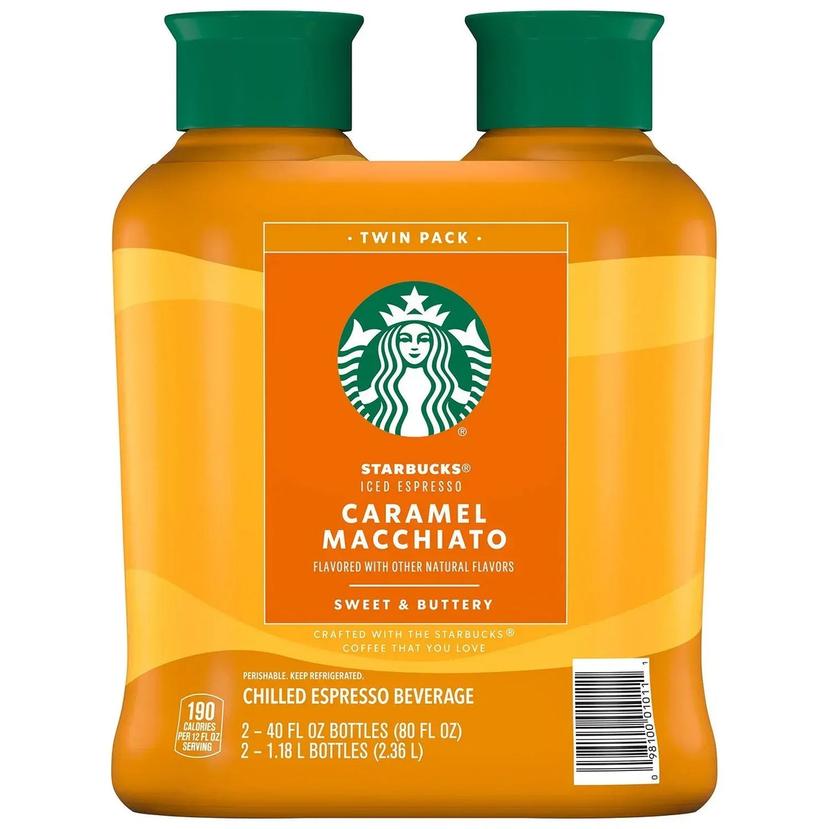 Starbucks Iced Espresso Beverage, Caramel Macchiato, 40 fl. oz., 2 pk.