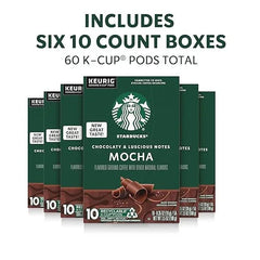 Starbucks K-Cup Coffee Pods, Flavored Hot or Iced Coffee, Mocha