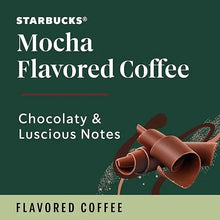 Mocha flavored coffee pod box front with chocolatey & luscious notes