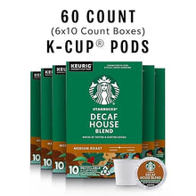 60-count K-Cup pods box with decaf house blend, medium roast