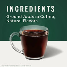 Glass mug filled with dark coffee for vanilla flavored coffee