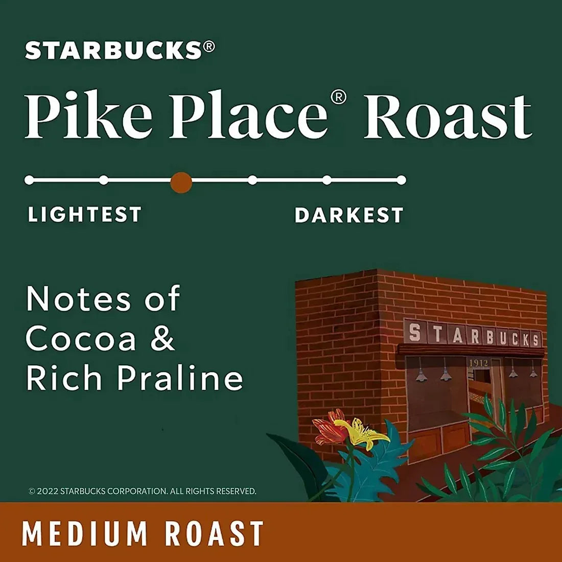 Starbucks Pike Place Ground Coffee, Medium Roast, 40 oz.