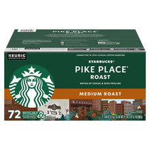 Starbucks Pike Place medium roast K-Cup coffee pods box, 72-count