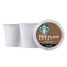 Starbucks Pike Place Roast K-Cup pod with green logo on white cups