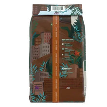 Starbucks Pike Place Roast ground coffee bag, medium roast, back panel with details