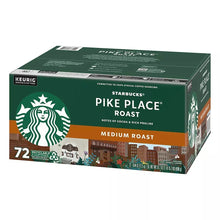 Keurig K-Cup pod box for medium roast, green package with Starbucks logo