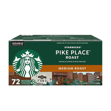 K-Cup pod box for medium roast, green with Starbucks logo and 72-count label