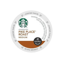 K-Cup coffee pod pack, Pike Place Roast Medium, Keurig Brewed badge