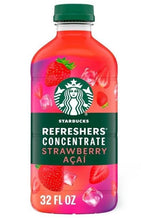 Starbucks Refreshers concentrate strawberry acai drink bottle, 32 fl oz