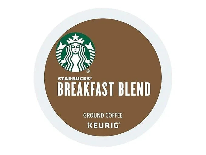 Starbucks Coffee K-Cup Pods, Breakfast Blend Medium Roast, Ground Coffee K-Cup Pods for Keurig Brewing System, K-Cup Pods Per Box