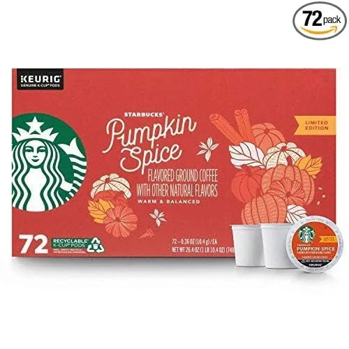 Starbucks Coffee Company Limited Edition Flavored Coffee K-Cups, Pumpkin Spice