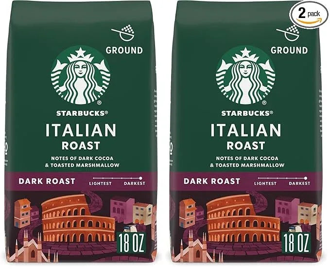 Starbucks Ground Coffee, Dark Roast Hot or Iced Coffee, Italian Roast