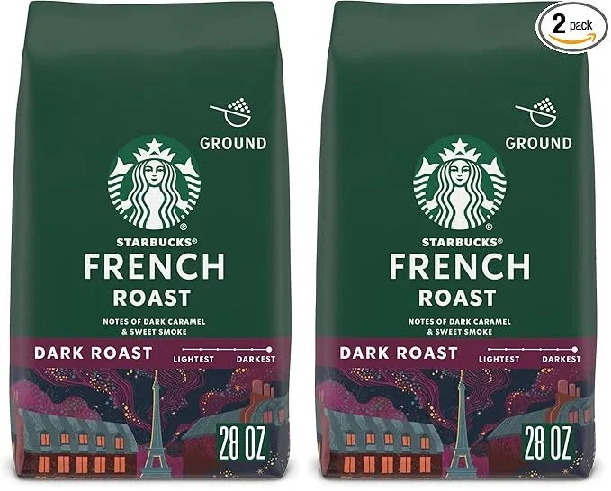 Starbucks Coffee K-Cup Pods, French Roast, Dark Roast Ground Coffee K-Cups for Keurig Brewers, 100% Arabica Coffee