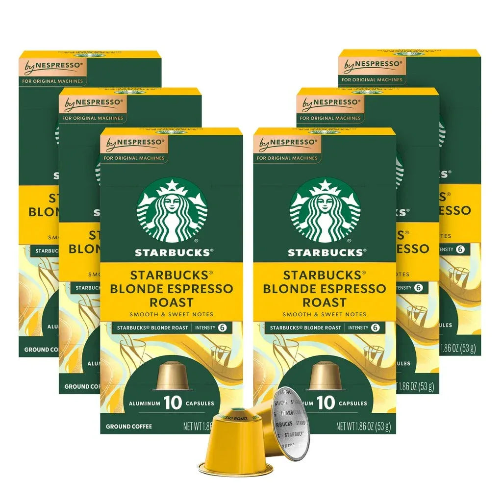 Starbucks by Nespresso Blonde Espresso Roast Capsules, 60 Count - USA MEGA SHOP