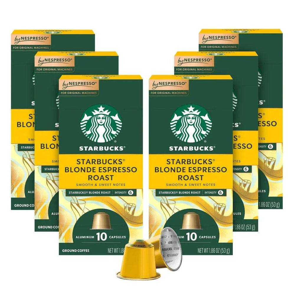 Starbucks by Nespresso Blonde Espresso Roast Capsules, 60 Count - USA MEGA SHOP