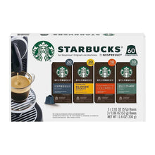 Starbucks Nespresso Original line coffee capsule variety pack, 60 count box