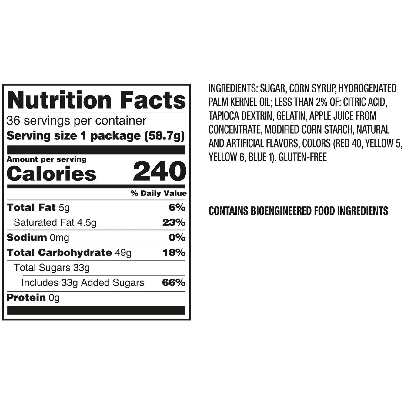 Starburst Chewy Candy, Original, Full Size, 2.07 oz, 36-count