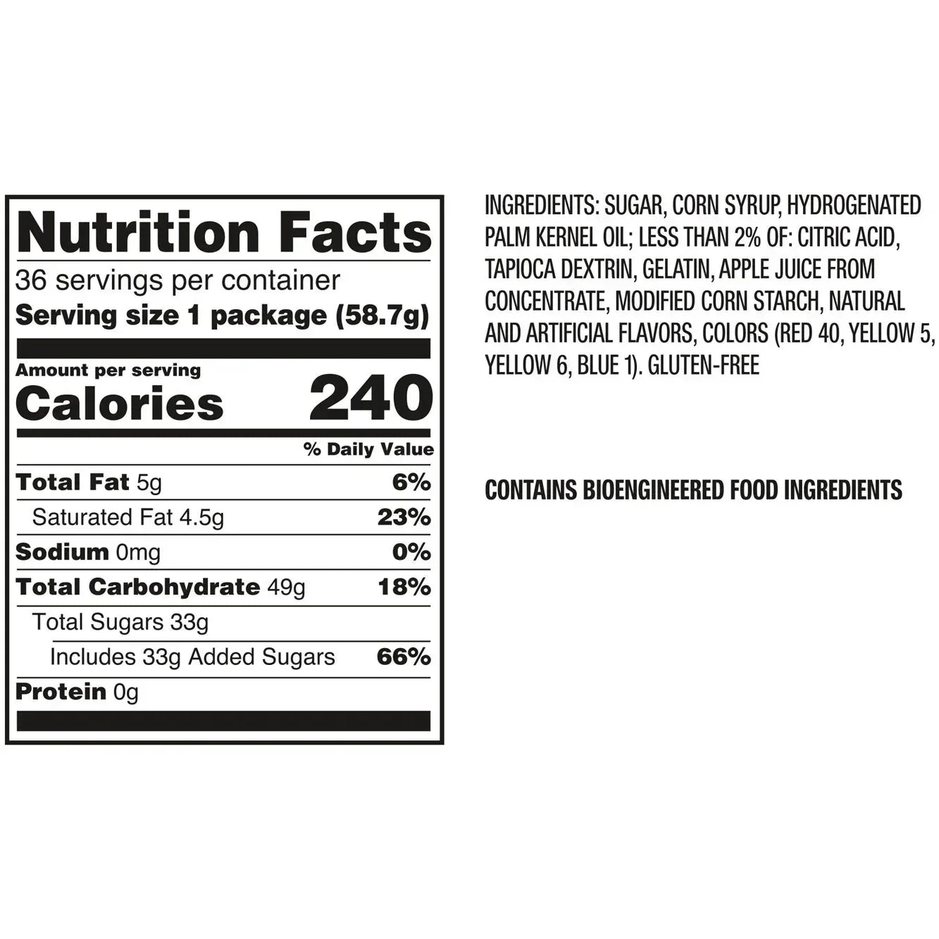 Starburst Chewy Candy, Original, Full Size, 2.07 oz, 36-count