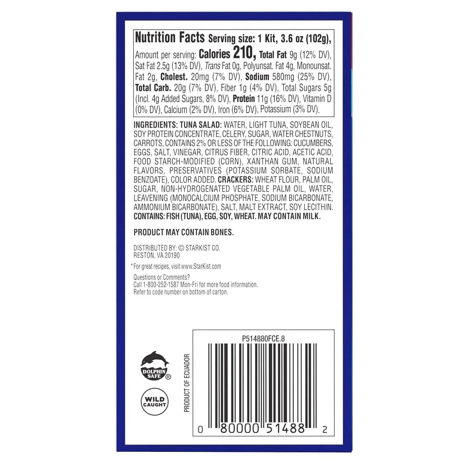Starkist Tuna Salad Kit, 3.6 oz., 9 pk. - USA MEGA SHOP
