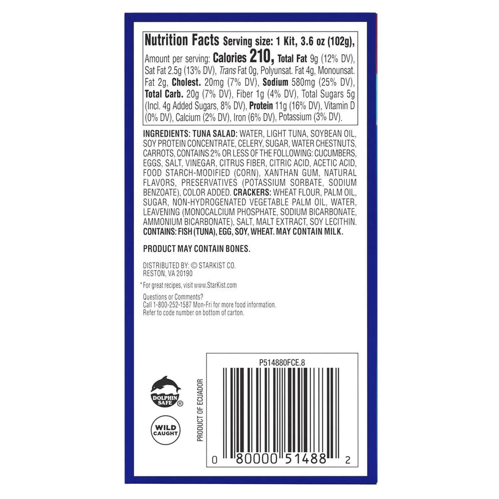 Starkist Tuna Salad Kit, 3.6 oz., 9 pk. - USA MEGA SHOP