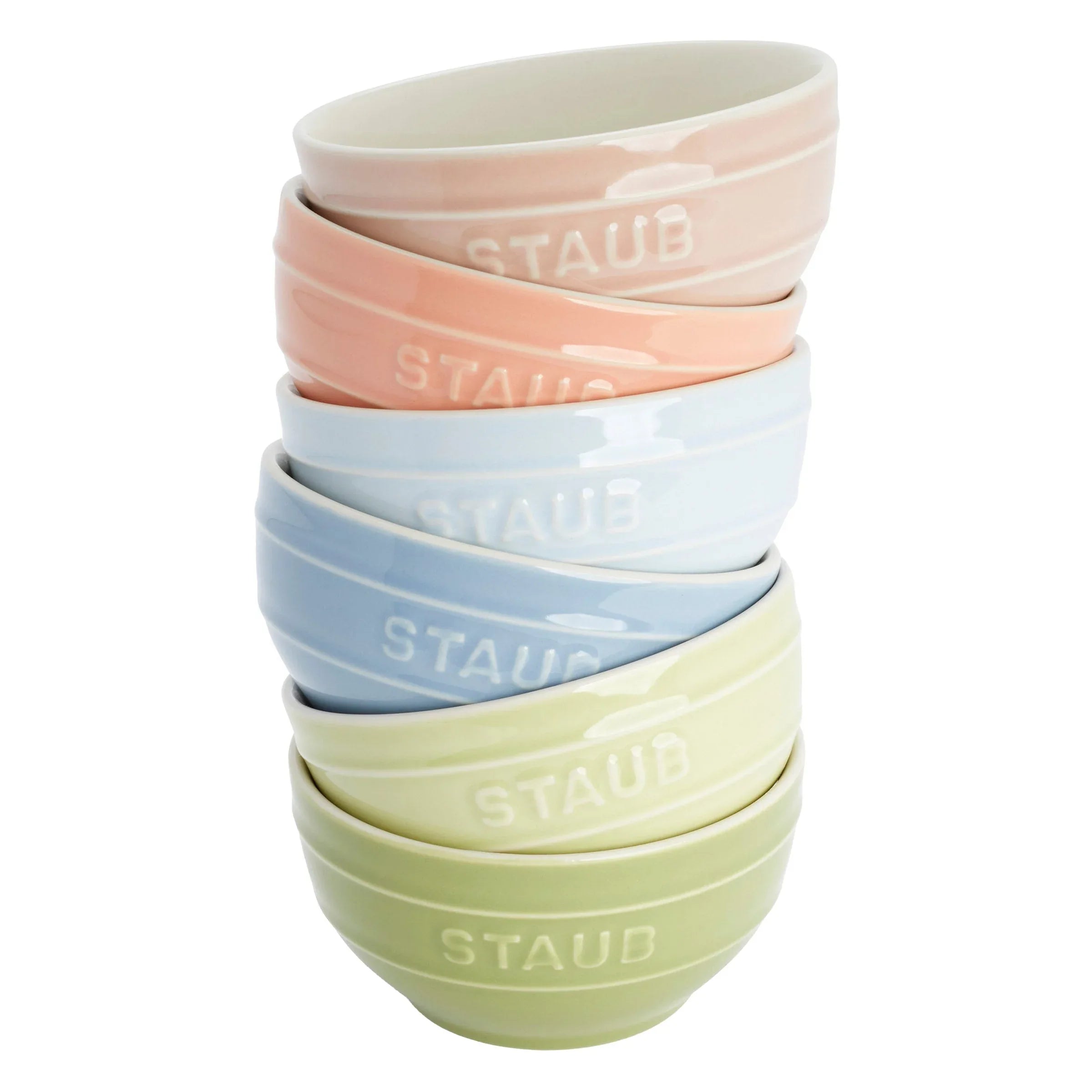 Staub Macaron 12-piece Ceramic Mini Dutch Oven and Bowl Set - USA MEGA SHOP