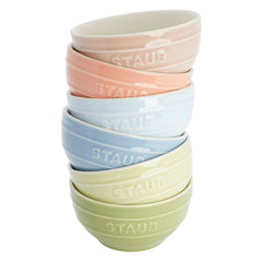 Staub Macaron 12-piece Ceramic Mini Dutch Oven and Bowl Set - USA MEGA SHOP