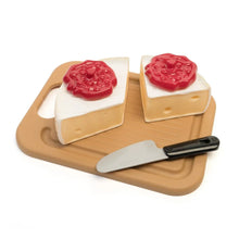Step2 picnic basket food set with two red cheese slices and cutting knife