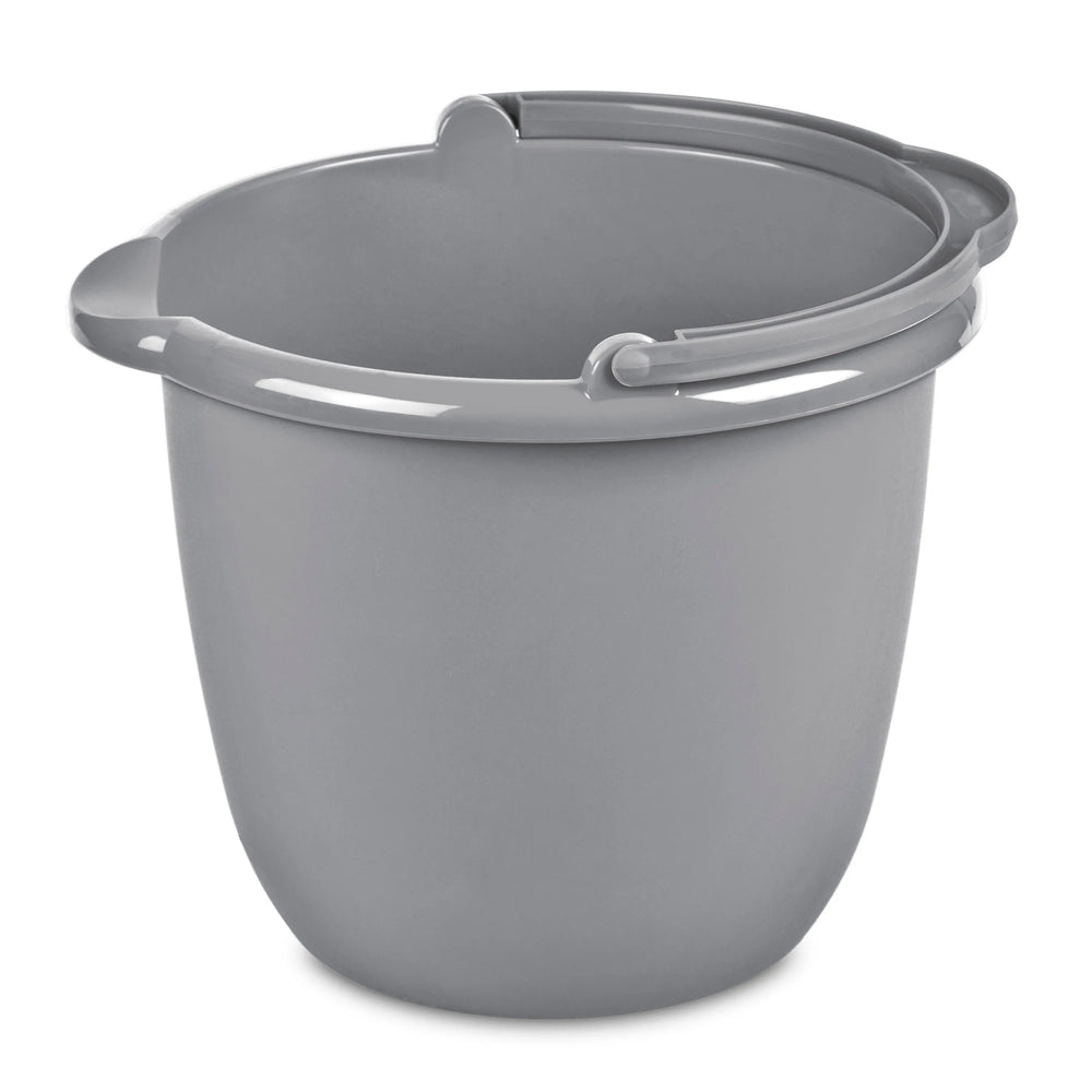 Sterilite 10 Qt. Spout Pail Classic Titanium - USA MEGA SHOP