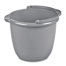 Sterilite 10 qt spout pail with side handle, titanium gray plastic