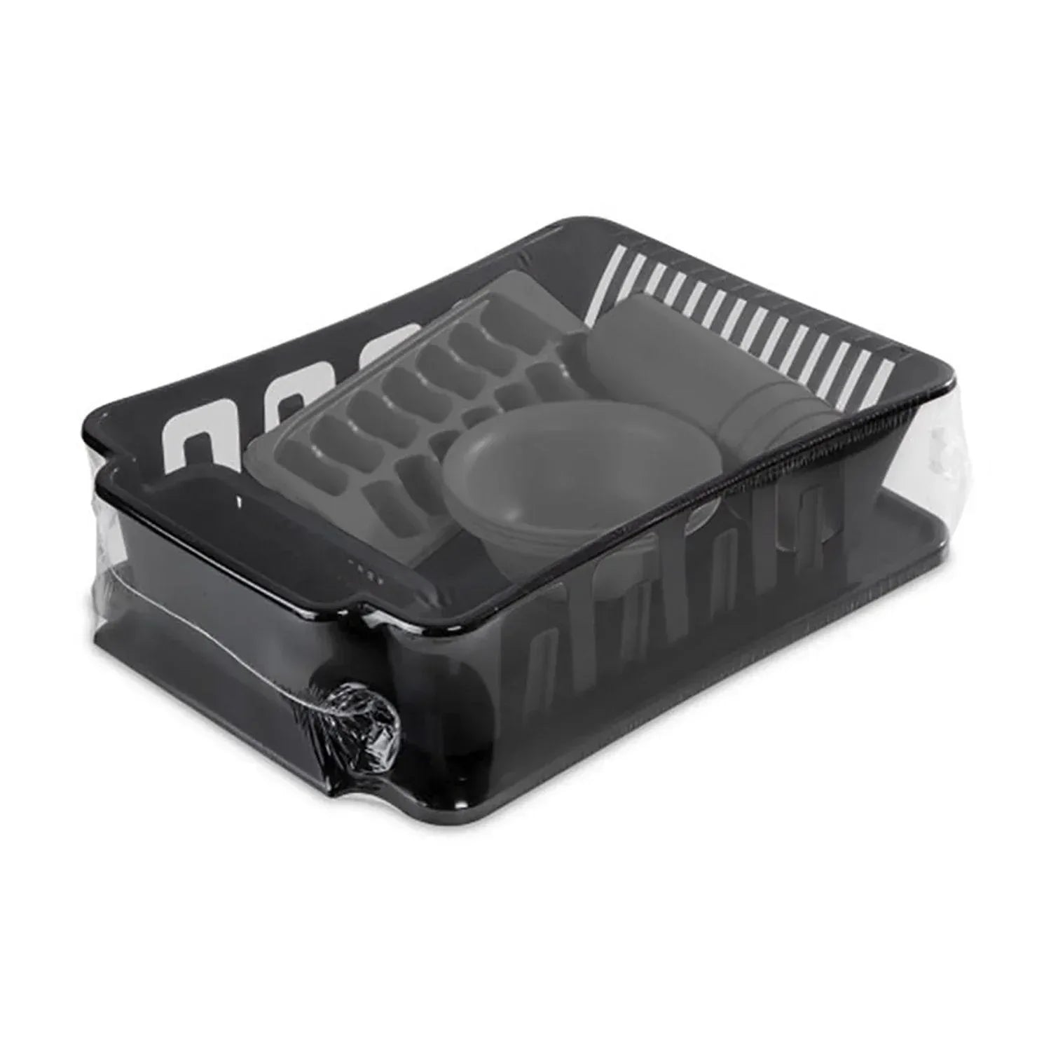 Sterilite 12 Piece Kitchen Set, Includes Sinkset, Bowls, Tumblers, Ice Cube Trays, Black