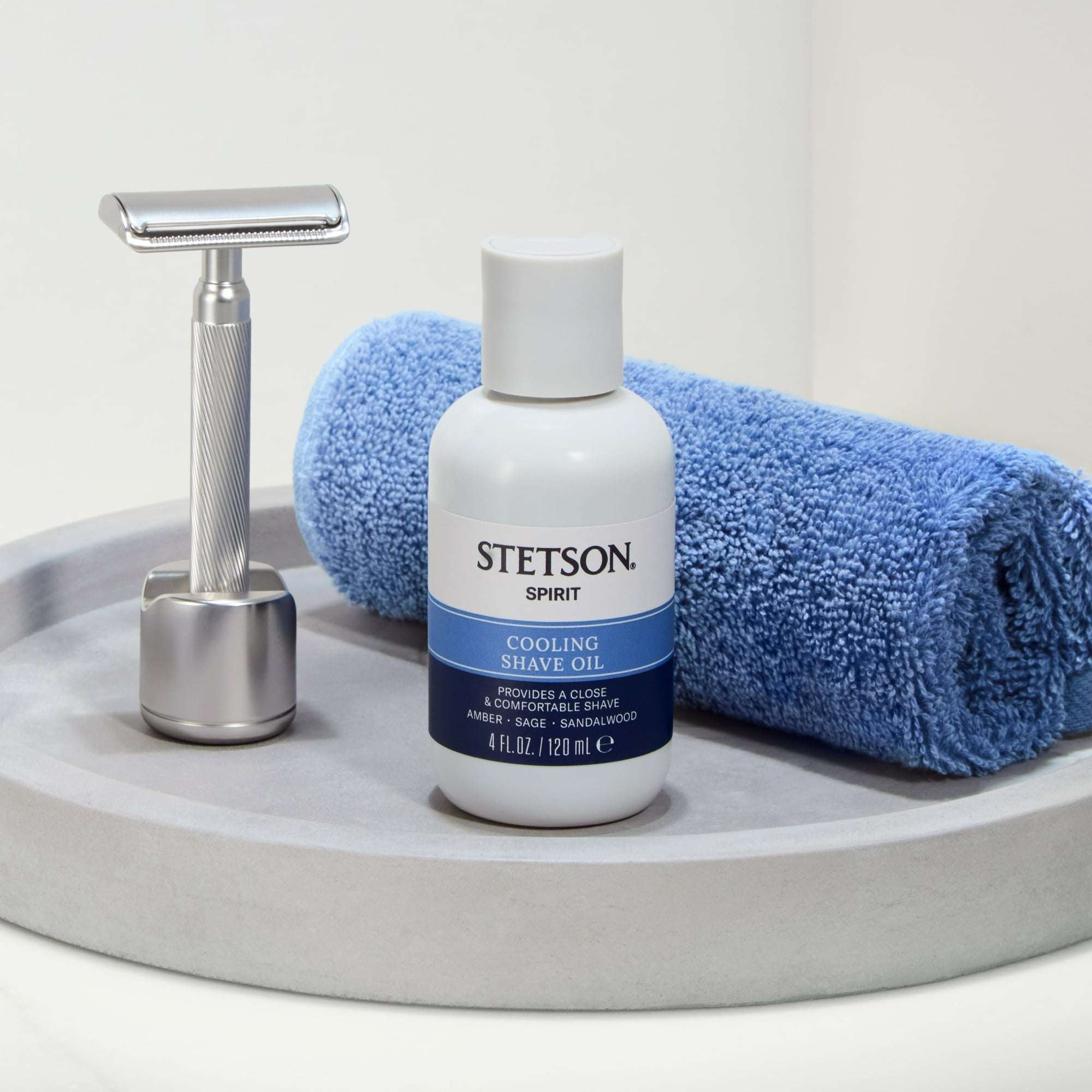 Stetson Spirit Cooling Shave Oil for Men 4.0 fl. oz.