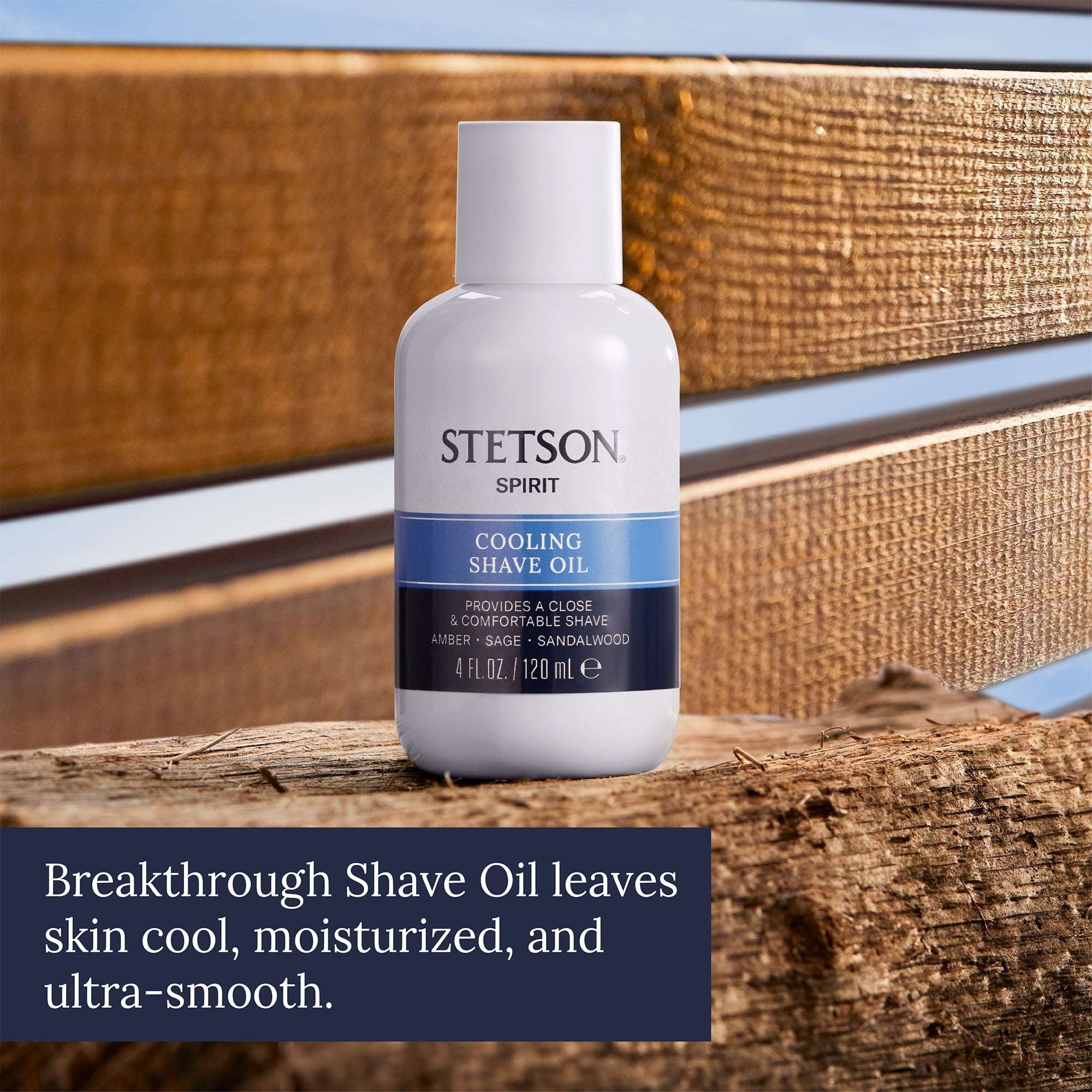 Stetson Spirit Cooling Shave Oil for Men 4.0 fl. oz.