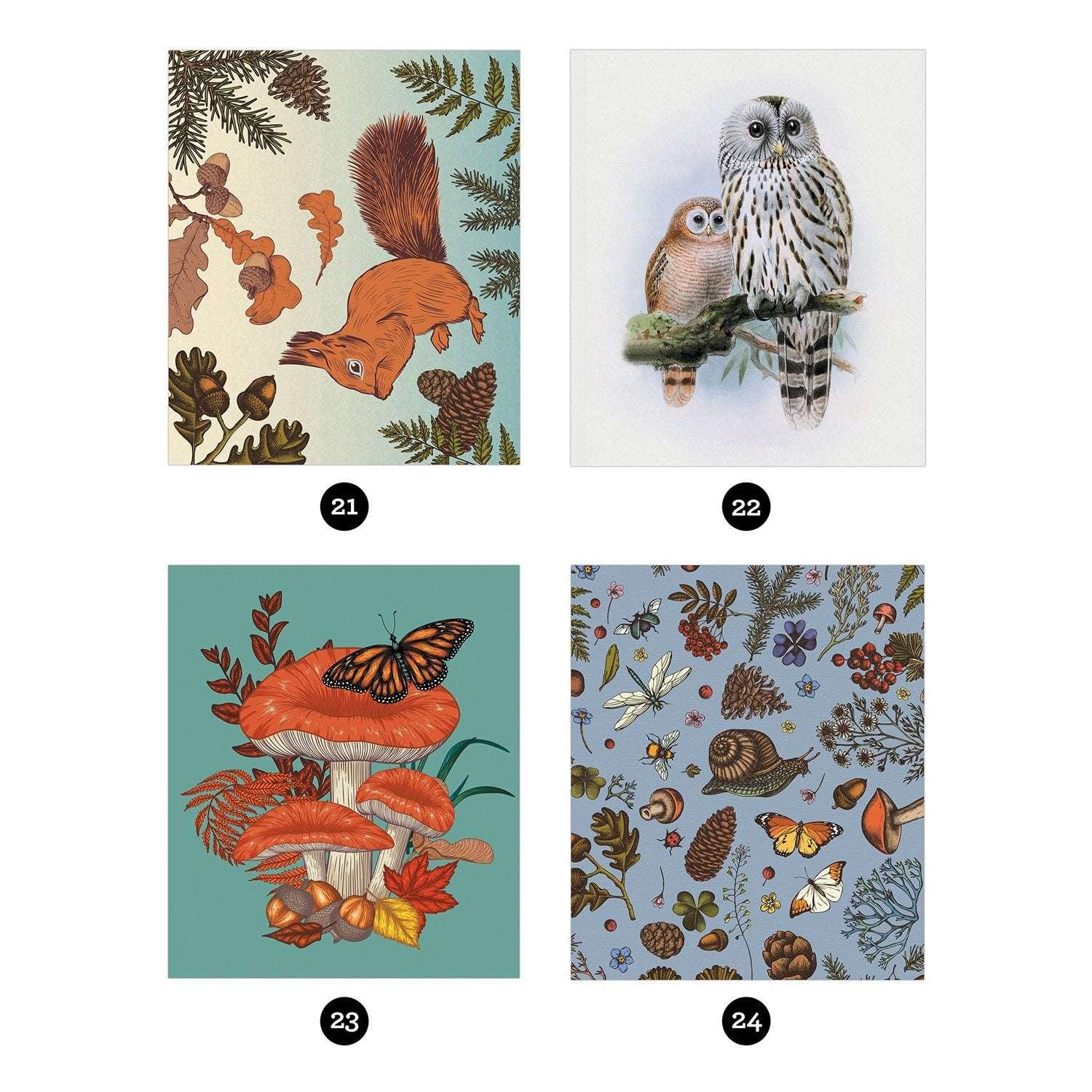Sticker By Number: Vintage Forest, Paperback - USA MEGA SHOP