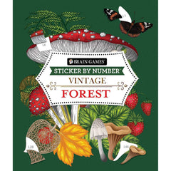 Sticker By Number: Vintage Forest, Paperback - USA MEGA SHOP