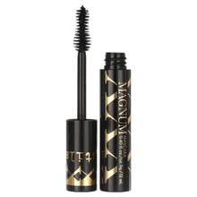 Mascara set with lash wand and two black tubes featuring gold graphics