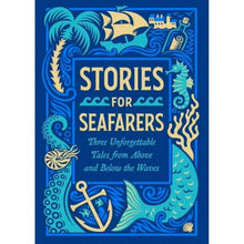 Hardcover book set with blue cover, anchor, waves, and gold title text