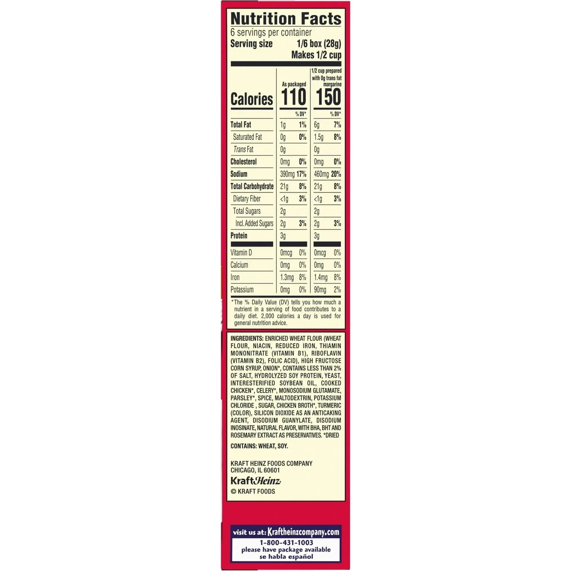 Stove Top Stuffing Mix for Chicken, 6 oz Box