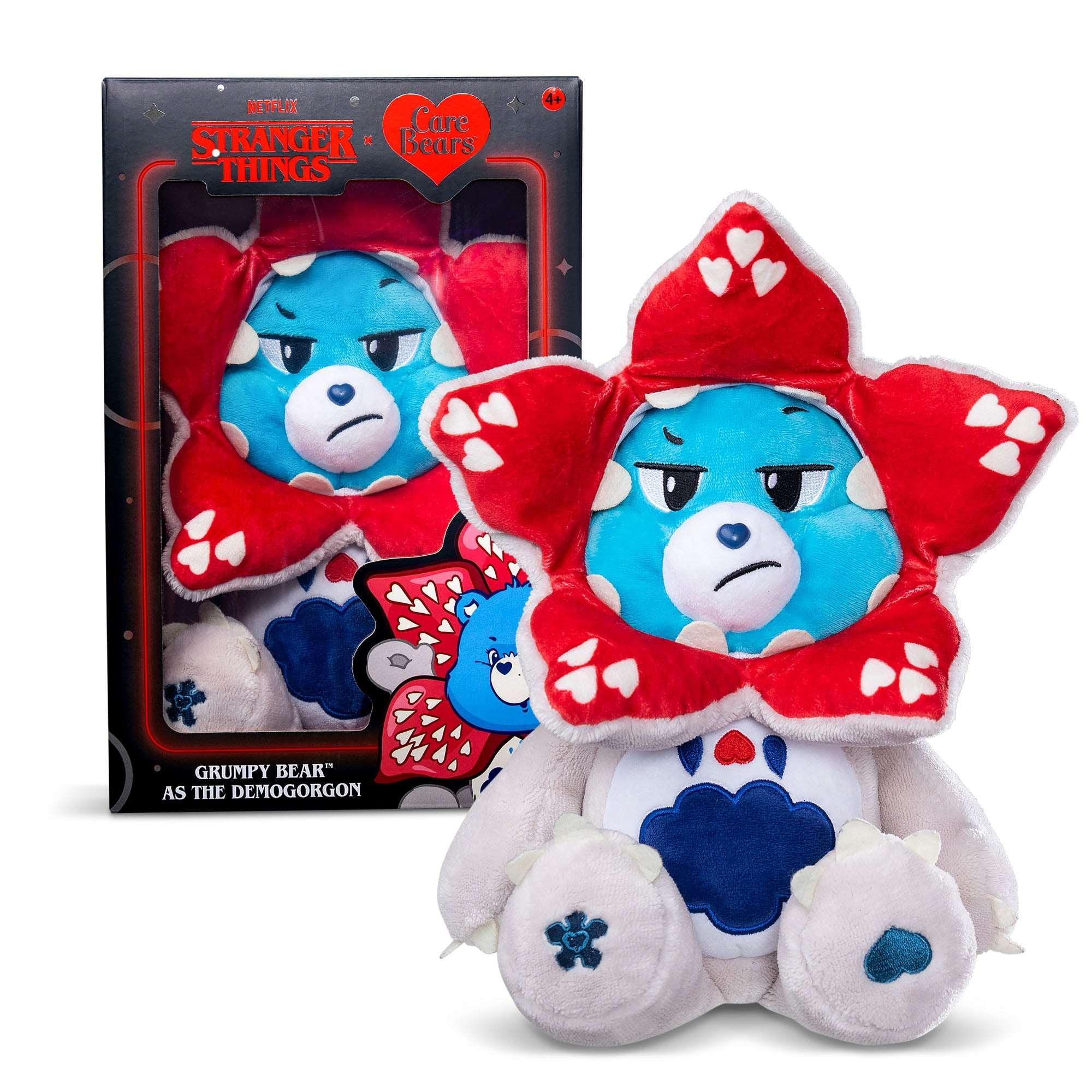 Netflix - Care Bears x Stranger Things Cheer Bear as Eleven, 12 Inch Plush - USA MEGA SHOP