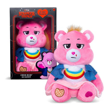Cheer Bear as Eleven 12-inch plush bear with blue jacket and rainbow collar
