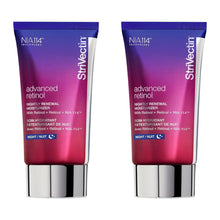 Retinol night renewal moisturizer tube with purple label and silver cap