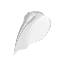 Serum gel swatch, white glossy drop-like texture
