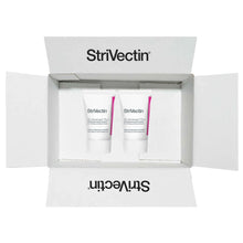 StriVectin SD Advanced Plus intensive moisturizer tubes in open box, two white tubes with pink