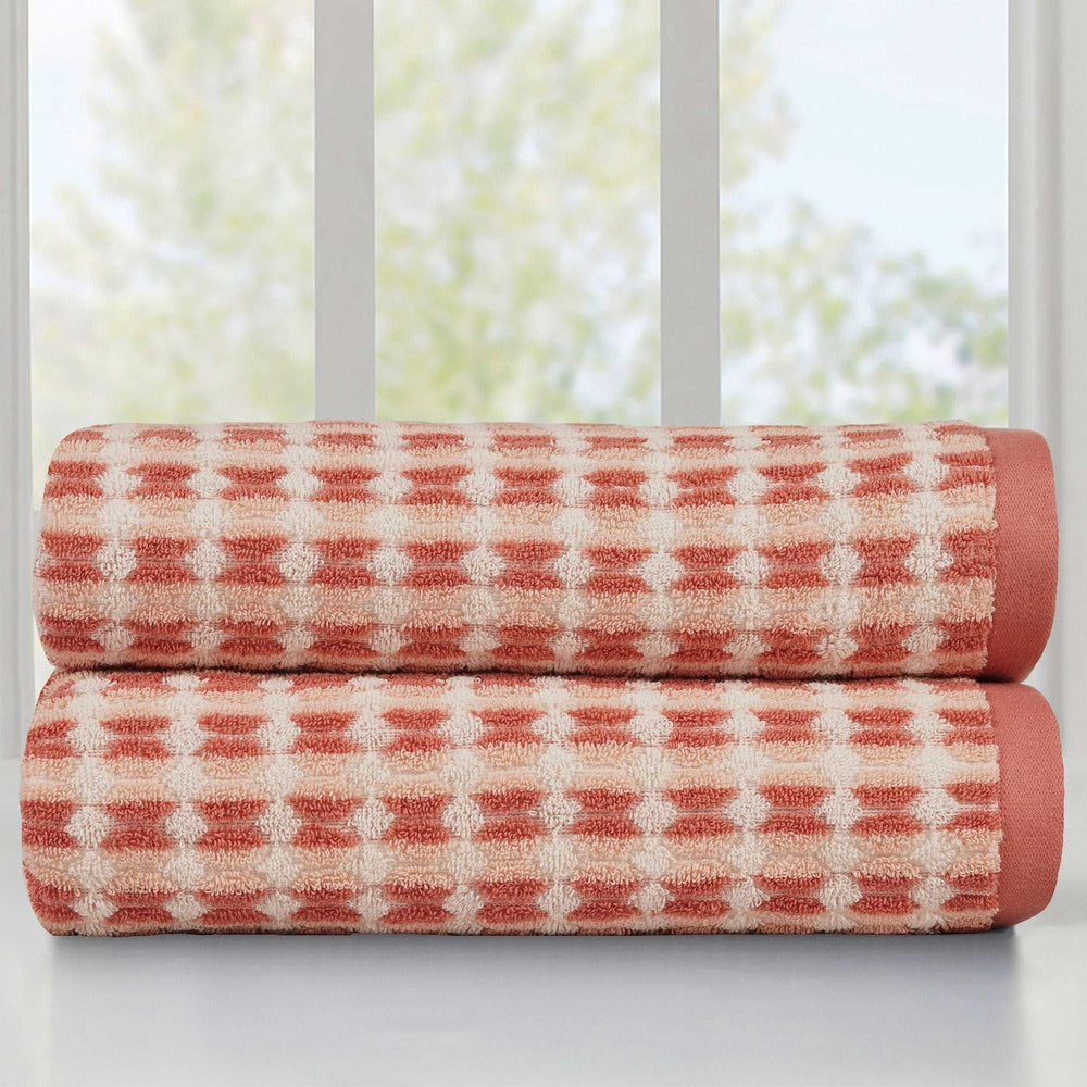 Striped Bath Towel, 2-pack - USA MEGA SHOP