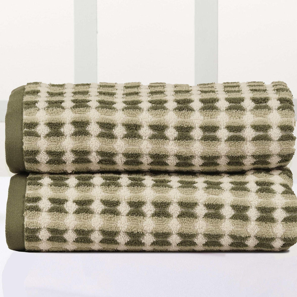 Striped Bath Towel, 2-pack - USA MEGA SHOP