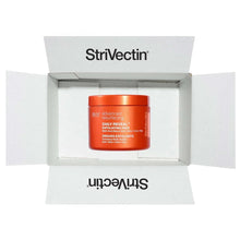 Strivectin box with orange daily reveal exfoliating pads jar