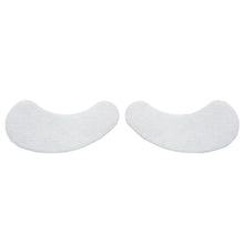 Light gray crescent eye mask pads, two-piece view