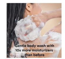 Gentle body wash lather on skin with thick, foamy suds
